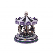 Home Accents Holiday 12 in. Animated Halloween Carousel with LED Illumination
