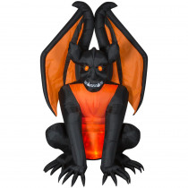 Home Accents Holiday 8.3 ft. Pre-Lit Inflatable Fire and Ice Gargoyle (RRPm) Airblown