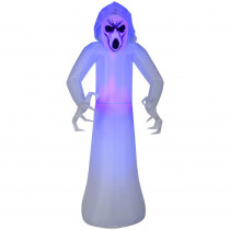 Home Accents Holiday 5 ft. Inflatable Frightened Ghost MD Black Light