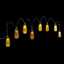 Home Accents Holiday 8-Light Old Fashioned Bulb String Lights with Flickering Lights and Sound
