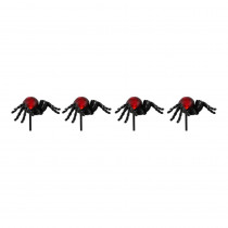 Home Accents Holiday 12-4/8 in. Spider Pathway Markers with LED Illumination (4-Set)