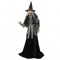 Home Accents Holiday 77.75 in. High Lunging Haggard Witch