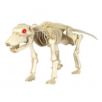 Home Accents Holiday 11 in. Animated Skeleton Dog with LED Illuminated Eyes