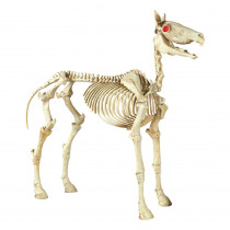 Home Accents Holiday 74 in. Halloween Standing Skeleton Horse