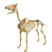 Home Accents Holiday 52 in. Standing Skeleton Pony with LED Illuminated Eyes