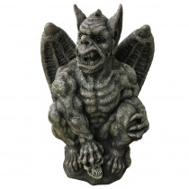 Home Accents Holiday 32 in. H Halloween Gargoyle with LED Light