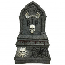 Home Accents Holiday 36 in. H Halloween LED Screaming Tombstone