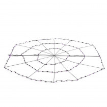 Home Accents Holiday 72 in. Purple LED Spider Web Lights