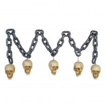 Home Accents Holiday 6 ft. Blow-Molded Chain with Skull