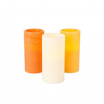 Home Accents Holiday 3 in. x 6 in. Battery Operated LED Candles - Assorted Colors