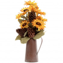 Home Accents Holiday 24 in. Harvest Sunflower and Pinecone Arrangement