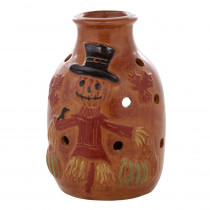 Home Accents Holiday 18.31 in. Scarecrow Terra Cotta Luminary