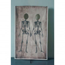 Home Accents Holiday 72.75 in. Couple Skeleton Canvas Photo Banner