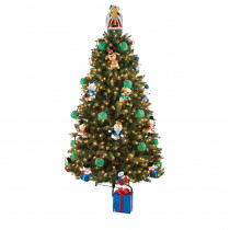 Home Accents Holiday 7.5 ft. Artificial Christmas Tree with Musical Animated Plush and LED Illumination