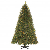 Home Accents Holiday 7.5 ft. Pre-Lit LED Matthew Fir Artificial Christmas Tree with 450 Color Changing Lights
