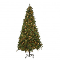 Home Accents Holiday 9 ft. Noble Fir Quick-Set Artificial Christmas Tree with 800 Clear Lights