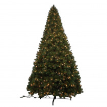 Home Accents Holiday 12 ft. Noble Fir Quick-Set Artificial Christmas Tree with 1450 Clear Lights