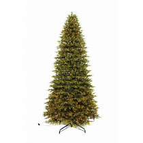Home Accents Holiday 12 ft. Pre-Lit LED Aspen Fir Quick Set Artificial Christmas Tree with Warm White Micro Dot Lights