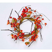 4.5 in. Fall Berry Candle Ring (2-Set)