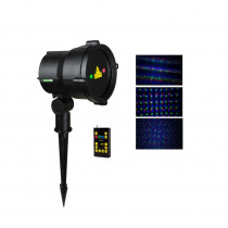 LEDMALL 3-Light Multi Moving Remote Controllable Laser Christmas Light
