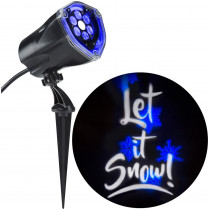 LightShow Projection Plus Whirl-a-Motion and Static-Let it Snow (Blue)/(White)