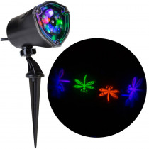 LightShow 11.81 in. Projection Whirl-A-Motion-Dragonflies (PBGO) Light Stake