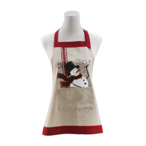 Manor Luxe 0.1 in. H x 26 in. W x 30 in. D Frosty Christmas Adult Apron