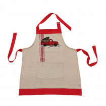 Manor Luxe 0.1 in. H x x 16 in. W x 22 in. D Christmas Truck Kids Apron