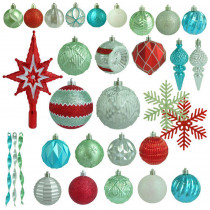Martha Stewart Living Christmas Morning Shatter-Resistant Ornament (100-Count)