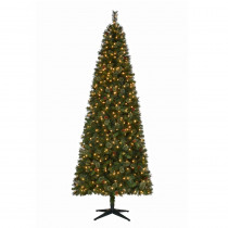 Martha Stewart Living 9 ft. Pre-Lit LED Alexander Pine Artificial Christmas Tree with 650 Warm White Lights