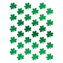 Amscan St. Patrick's Day Foil Metallic Shamrock Stickers (3-Count, 8-Pack)