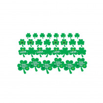 Amscan St. Patrick's Day Paper Printed Shamrock Cutout Assortment (30-Count, 2-Pack)