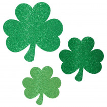 Amscan St. Patrick's Day Green Paper Shamrock Cutout Assortment (10-Count, 5-Pack)