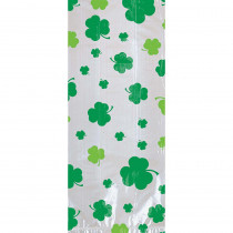 Amscan 9.5 in. x 4 in. x 2.25 in. St. Patrick's Day Shamrock Cello Bags (20-Count, 7-Pack)