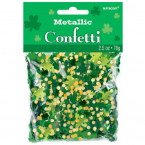 Amscan St. Patrick's Day Foil Leprechaun and Shamrock Confetti (3-Pack)