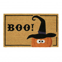 Home Accents Witchy Boo Pumpkin 18 in. x 30 in. Coir Door Mat