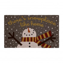 Home Accents Holiday Snowplace 18 in. x 30 in. Coir Door Mat