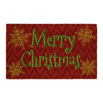 Home Accents Holiday Merry Happy Christmas 18 in. x 30 in. Coir Door Mat
