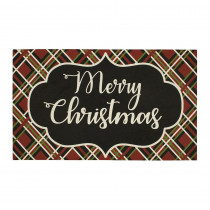 Home Accents Holiday Christmas Calligraphy 18 in. x 30 in. Elegant Entry Door Mat