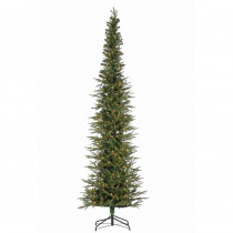 STERLING 9 ft. Natural Cut Narrow Lincoln Pine Artificial Christmas Tree with 450 Clear Lights