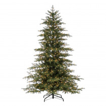 STERLING 7.5 ft. Pre-Lit Natural Cut Virginia Pine Artificial Christmas Tree with 700 Clear Lights