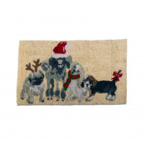Tag Holiday Dogs 18 in. x 30 in. Coir Mat