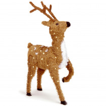 National Tree Company 36 in. Prancing Reindeer with Clear Lights