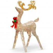 National Tree Company 48 in. Reindeer Decoration with Clear Lights