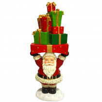 National Tree Company 30 in. Santa Claus Holding Presents