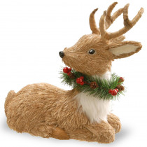 National Tree Company 13 in. Resting Reindeer