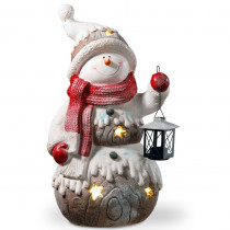 National Tree Company 21 in. Lighted Snowman Decor Piece