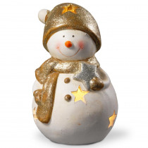 National Tree Company 8 in. Lighted Holiday Snowman Decor