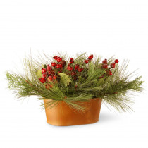 National Tree Company 10 in. Potted Bristle and Berries