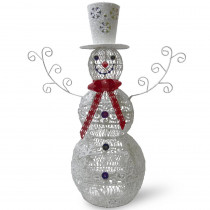 National Tree Company 36 in. Metal Snowman